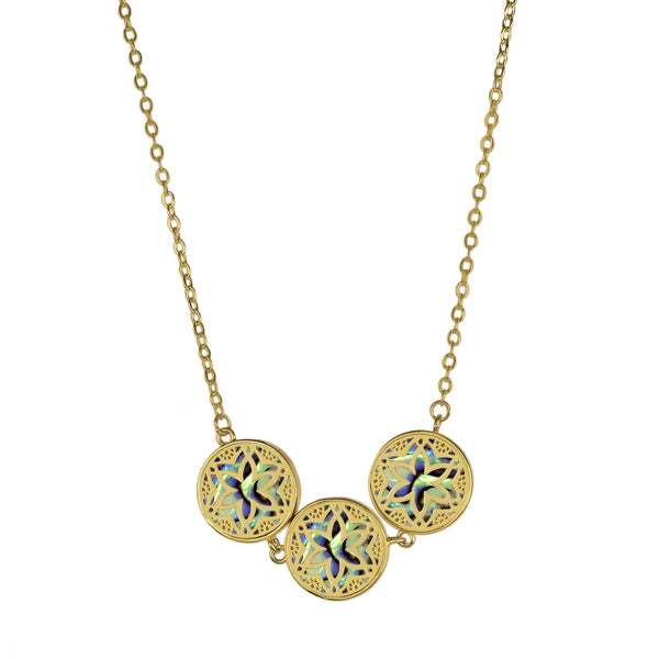 noir jewelry Temara Necklace-Gold/Multi