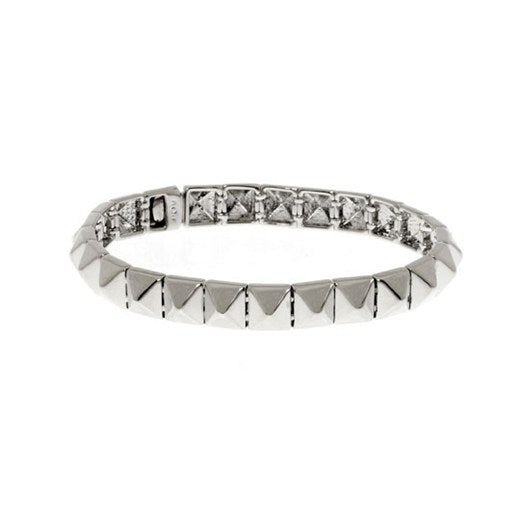 noir jewelry Thin Single Pyramid Bracelet
