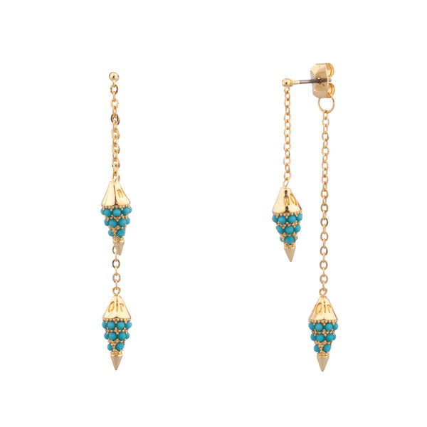 noir jewelry Tide Front-Back Earrings