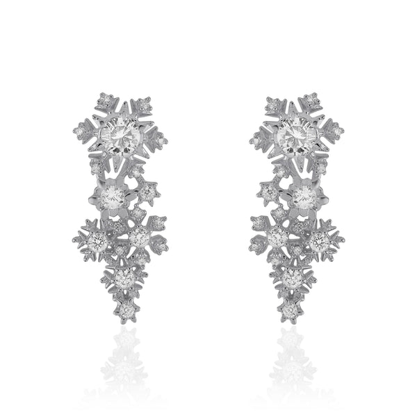 noir jewelry Tiny Snowfall Earrings