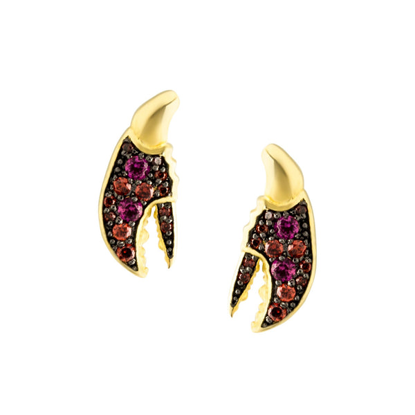 noir jewelry Tortugas Claw Post Earrings