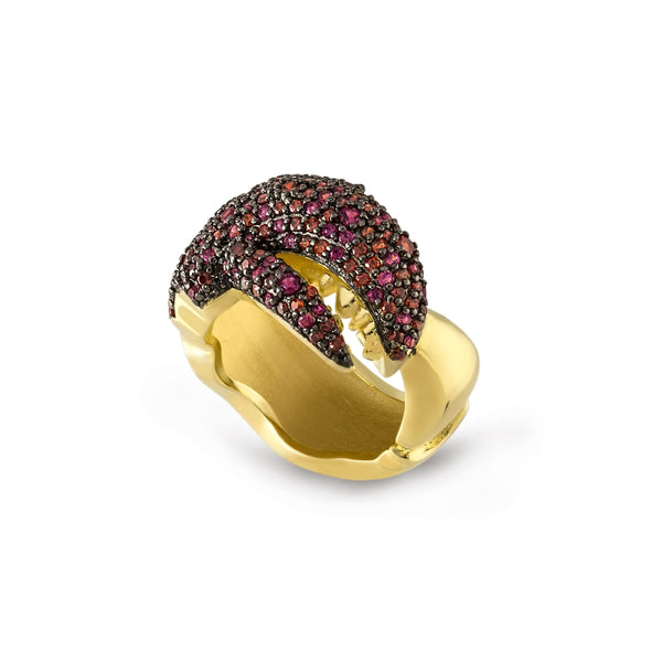 noir jewelry Tortugas Claw Wraparound Ring-8