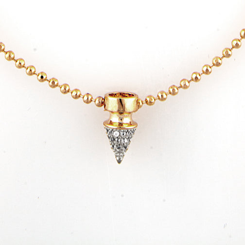 noir jewelry Tree Spike Pendant Necklace