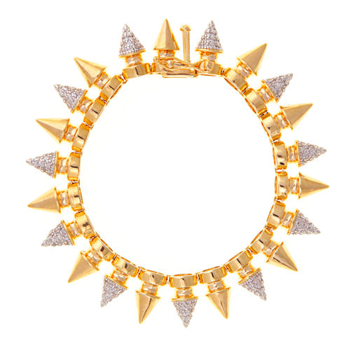 noir jewelry Tree Spike Skip Pave