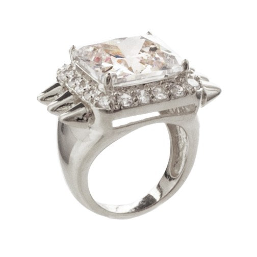 noir jewelry Tri Spike Mini Punk Ring