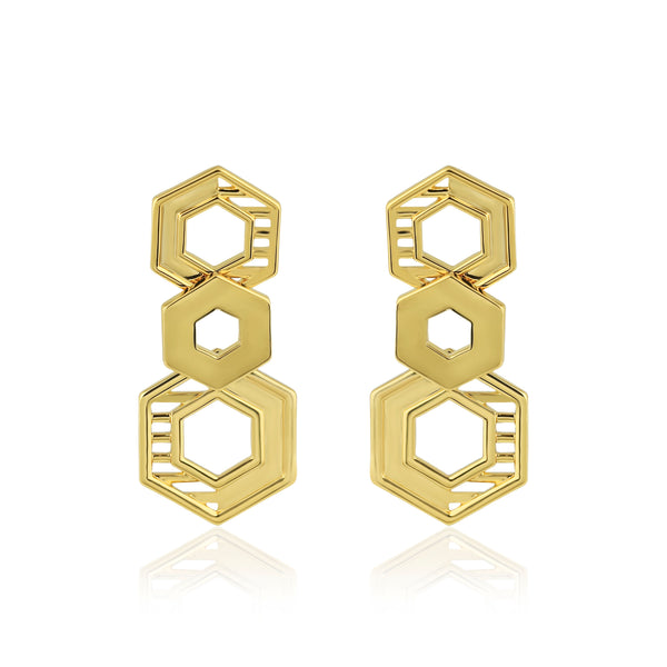 noir jewelry Trio Drop Earrings