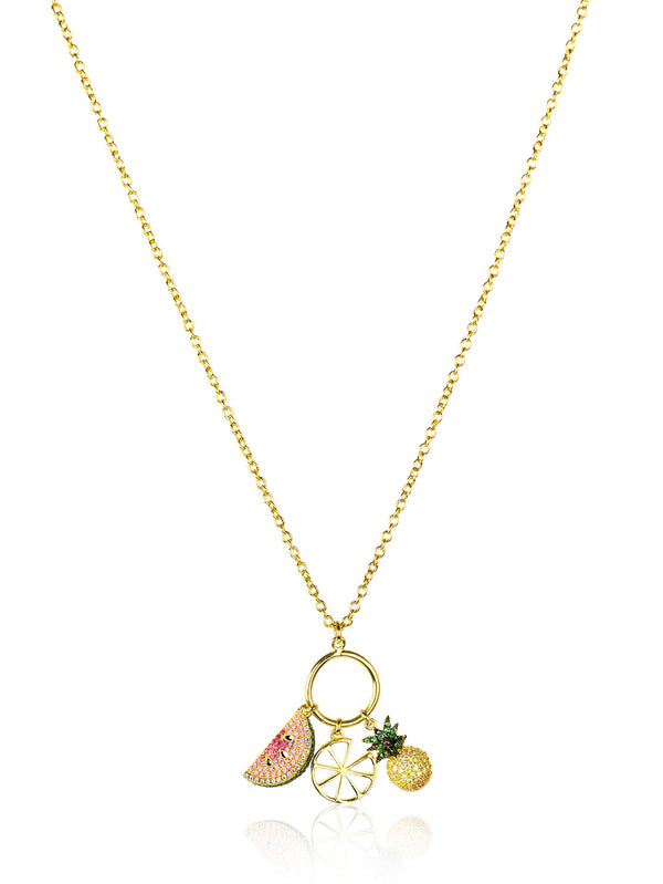 noir jewelry TROPICAL CHARM NECKLACE