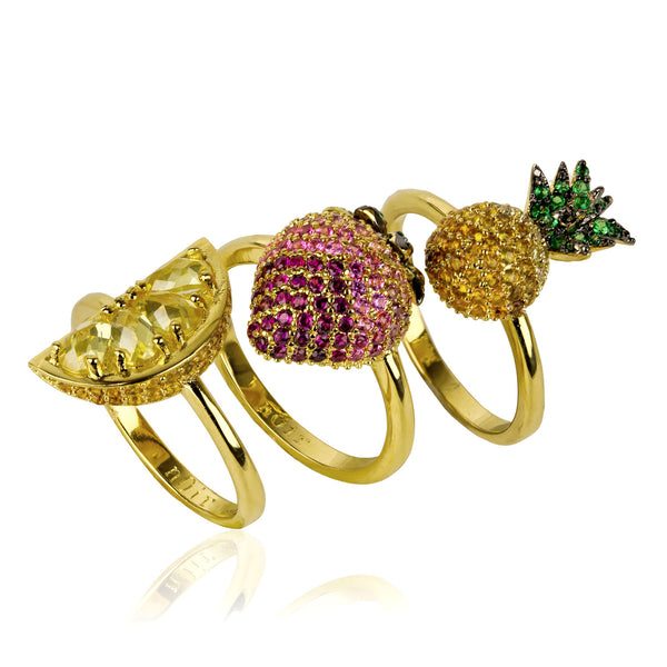 noir jewelry TROPICAL RING SET