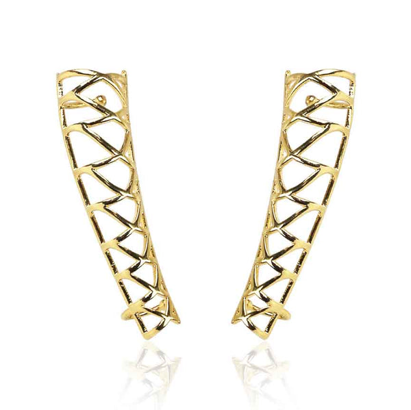 noir jewelry TWISTED CUFF EARRING