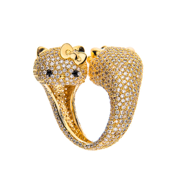 noir jewelry Two Faced Hello Kitty Ring