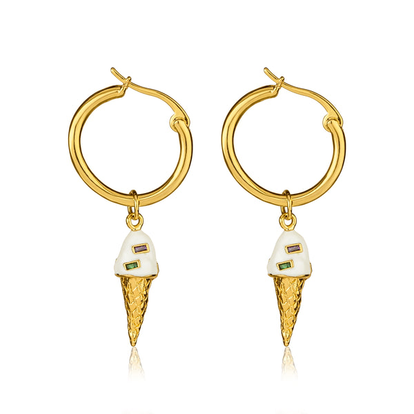 noir jewelry Vanilla Cone Huggies