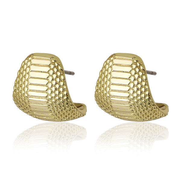 noir jewelry VENOM HUGGIE EARRINGS