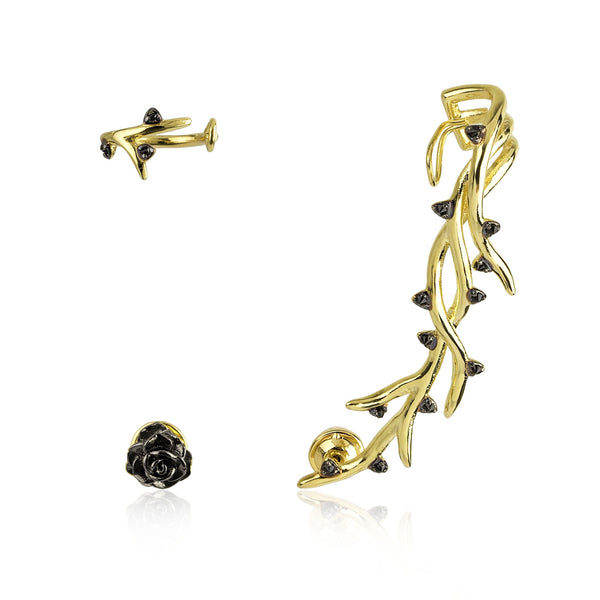 noir jewelry WANDERING MISMATCH EARRING SET