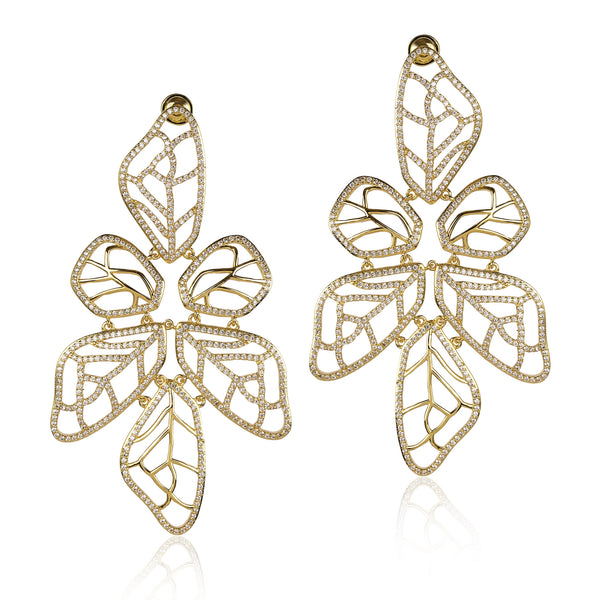 noir jewelry Whirl of Grace Earrings