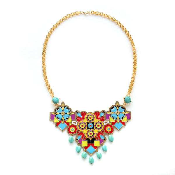 noir jewelry Yazmin Bib Necklace