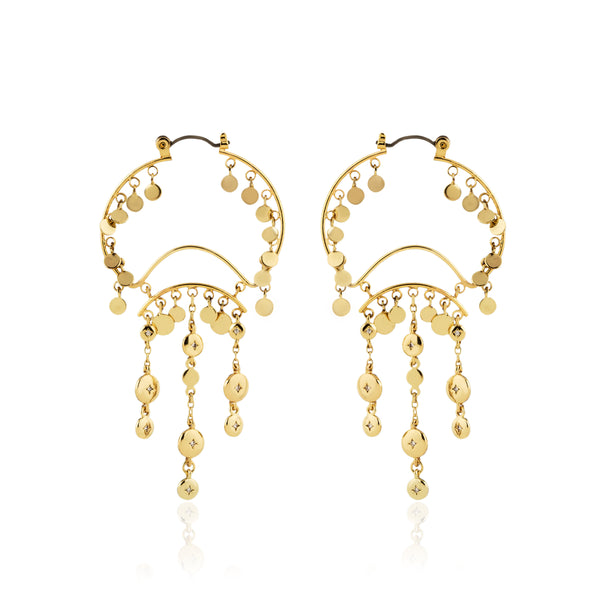 noir jewelry Zagare Hoops