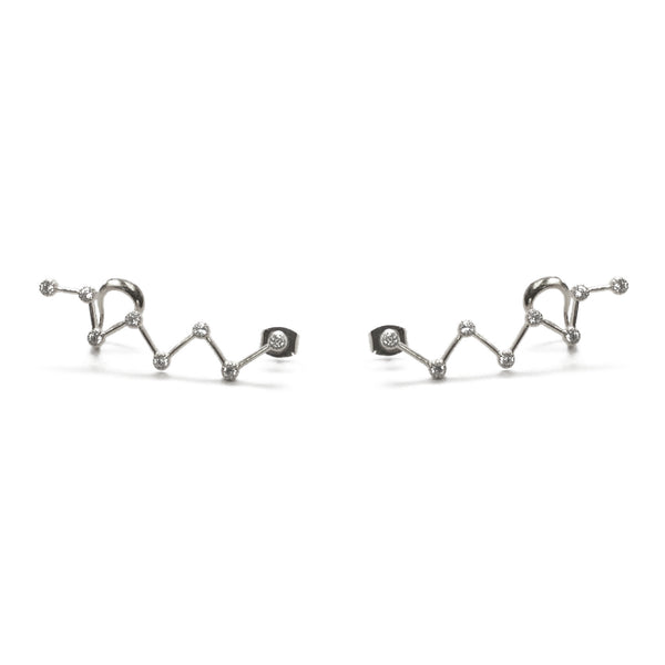 noir jewelry Rebecca Zig Zag Up The Ear Creeper Earrings