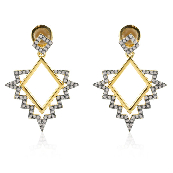 noir jewelry Teton Earrings White Opal/gold Size Os
