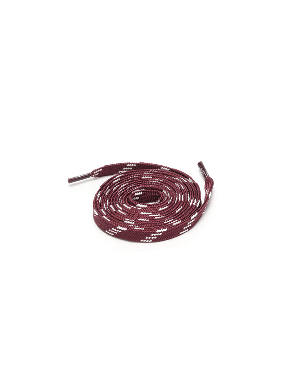 Nokwol 2 Tone Flat Lace Burgundy/White