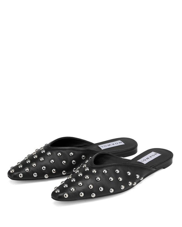 Nokwol Ariel Black Leather Studs