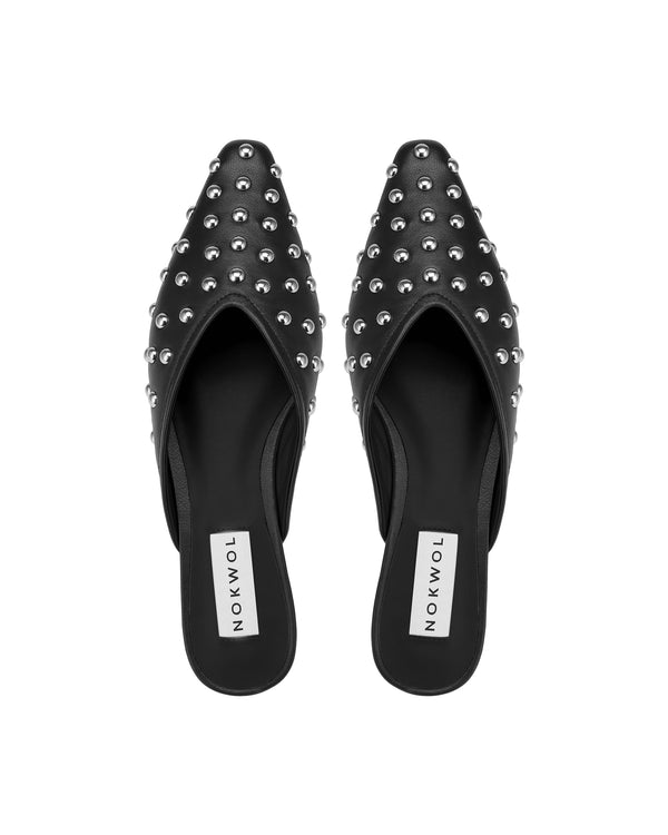 Nokwol Ariel Black Leather Studs