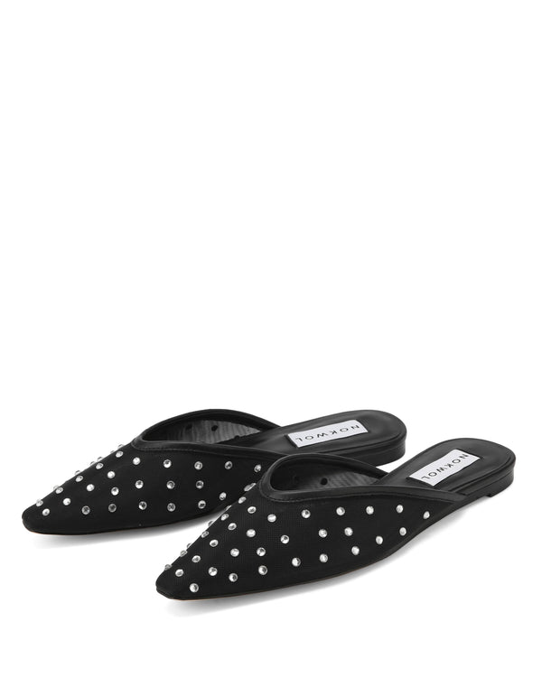Nokwol Ariel Black Mesh Diamonds