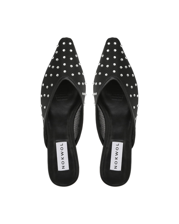 Nokwol Ariel Black Mesh Diamonds