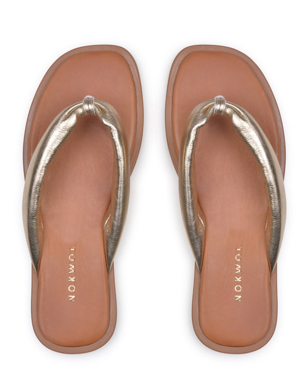 Nokwol Billie Gold/Tan Leather