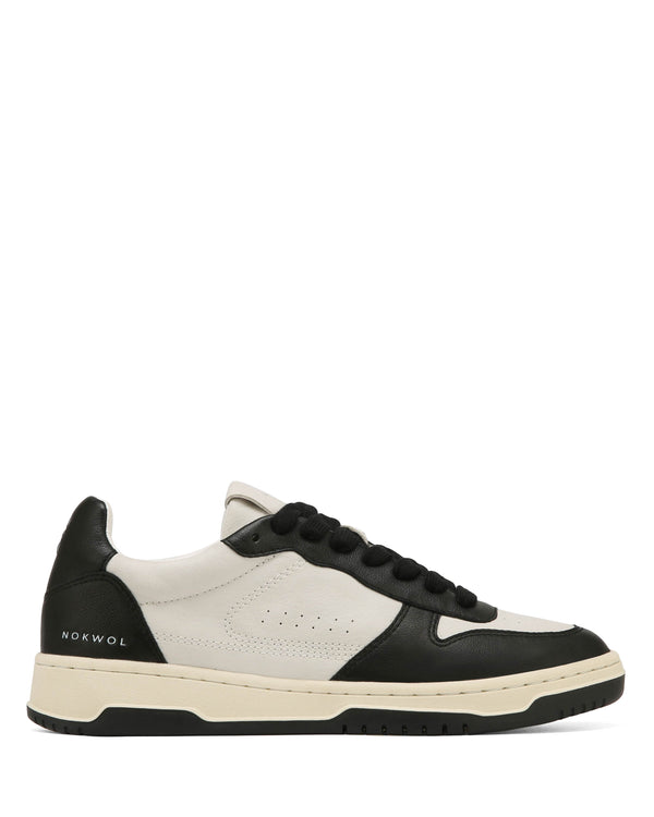 Nokwol Evie Black/Off White Leather