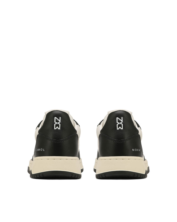 Nokwol Evie Black/Off White Leather