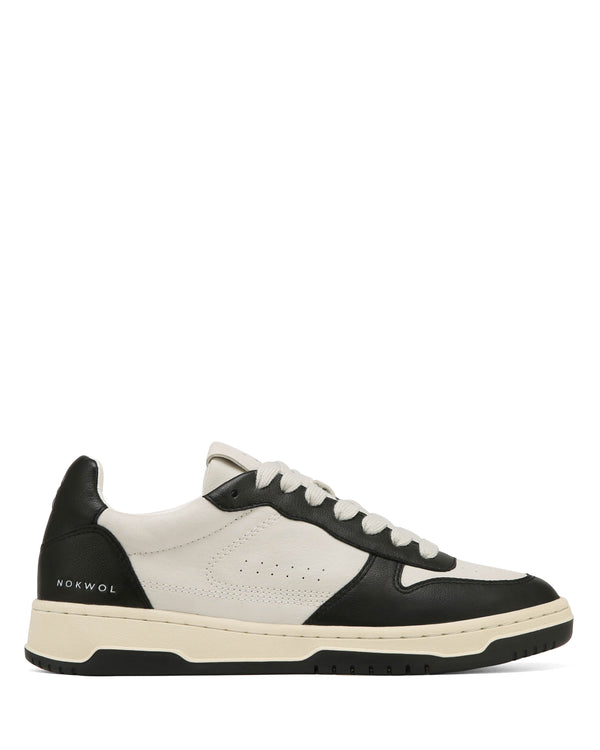 nokwol Evie Black/Off White Leather