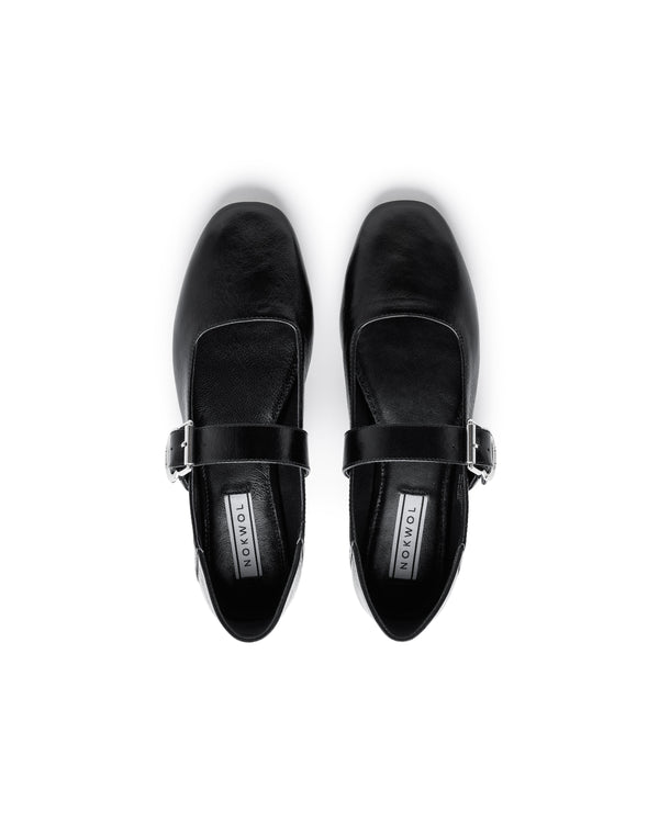 Nokwol Jiso Black Crinkle Patent