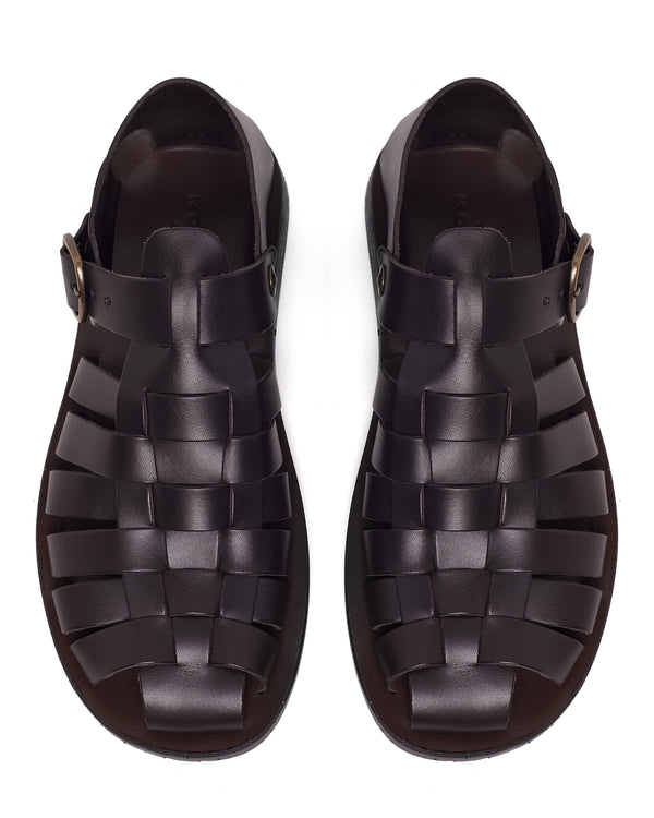 Nokwol Kofi Leather Dark Brown