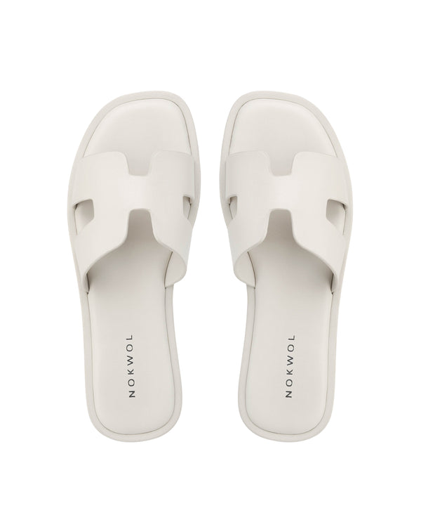 Nokwol Liz Leather Ecru