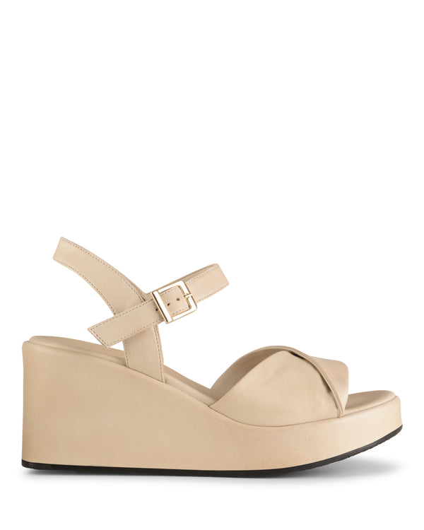 nokwol Mae Beige Leather