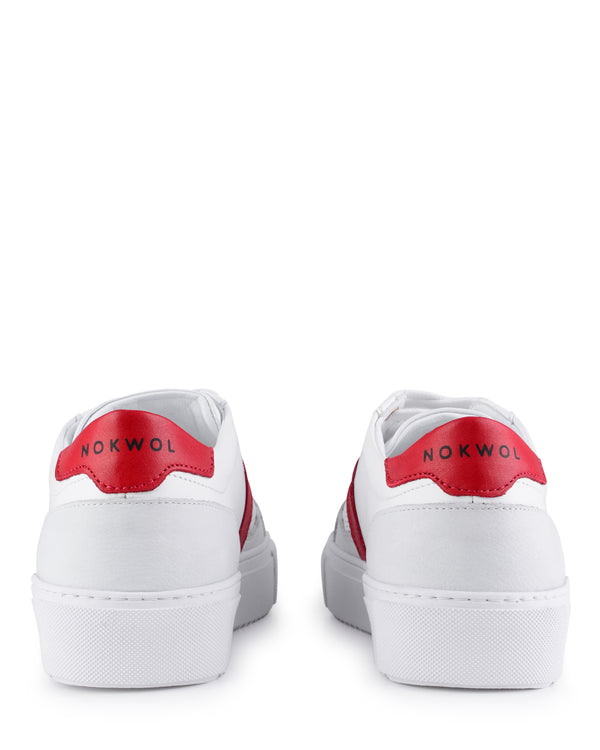 Nokwol Maria White/Red Leather