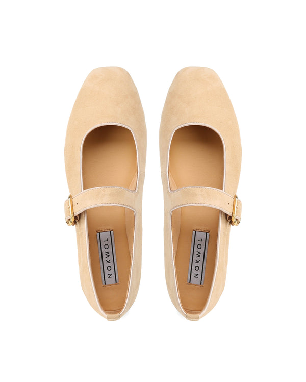 Nokwol Masa Beige Kid Suede