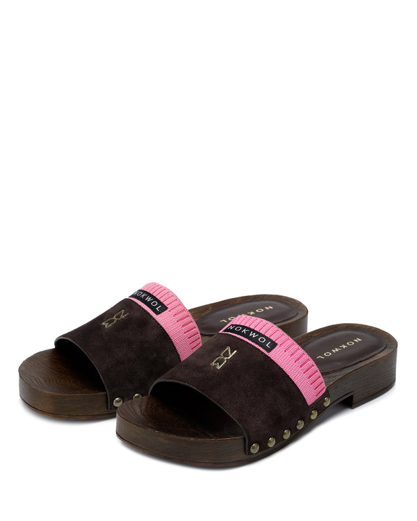 Nokwol Miri Brown/Pink Suede