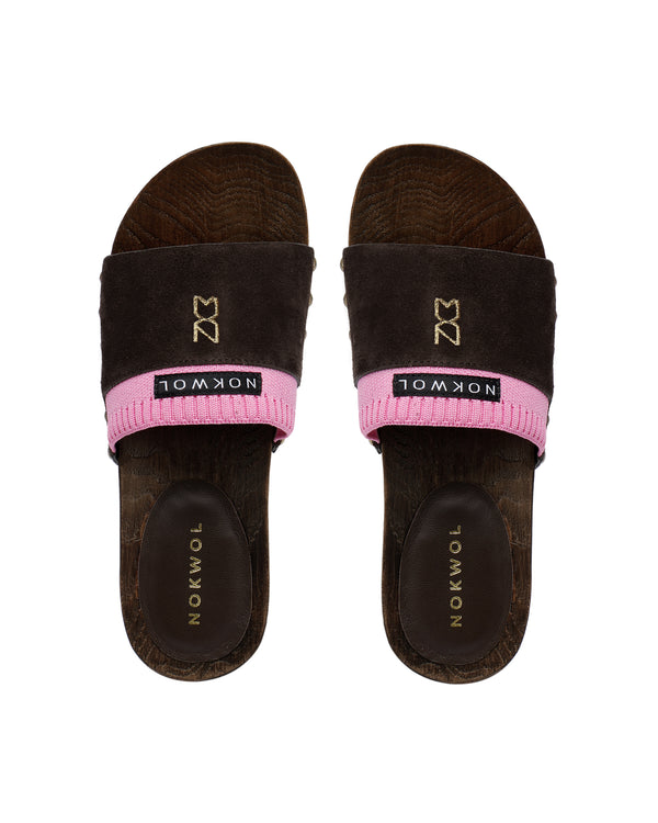 Nokwol Miri Brown/Pink Suede