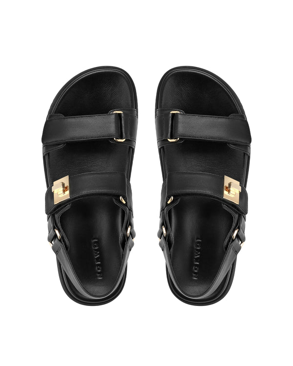 Nokwol Mona Sheep Leather Black