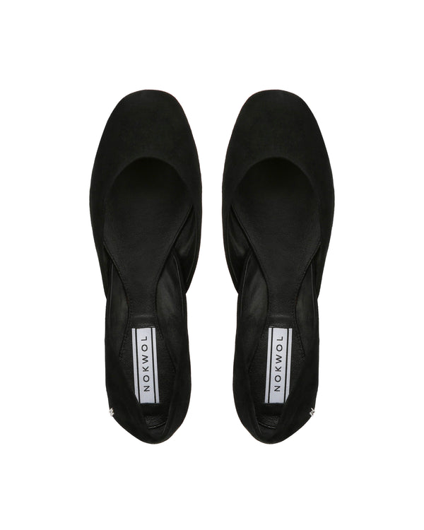 Nokwol Rin Black Kid Suede