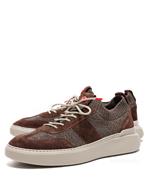 Nokwol Ronda Knit/Suede Brown