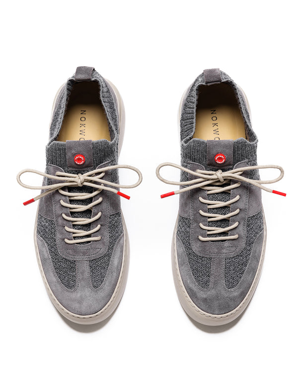 Nokwol Ronda Knit/Suede Grey