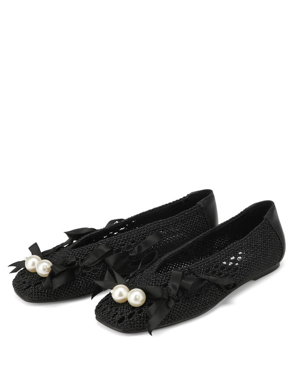 Nokwol Siera Trims Crochet Knit Black