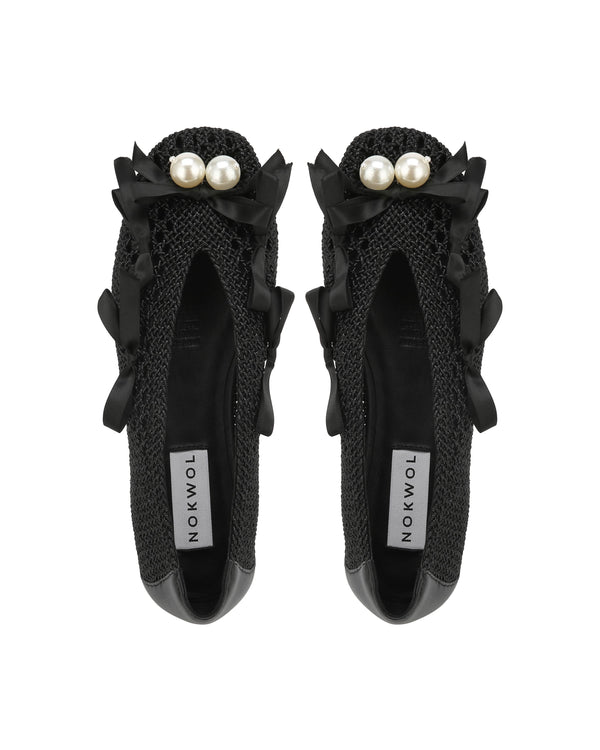 Nokwol Siera Trims Crochet Knit Black