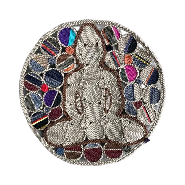 nomadic state of mind Art Buddha Multicolor Circular Back