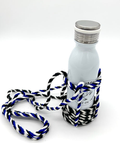 Nomadic State Of Mind Bottle Holder Beer Or Water- Black-blue-white