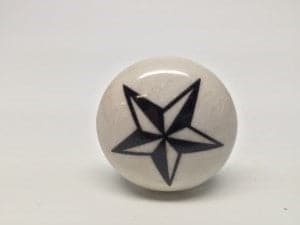 nomadic state of mind Drawer Pull Black and White Star