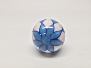 nomadic state of mind Drawer Pull Blue and White Flower