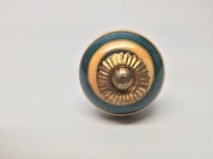 nomadic state of mind Drawer Pull Blue Yellow Gold